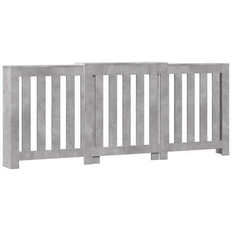 Vidaxx transformation de radiateur 205x21,5x83,5 cm bois d'ingénierie béton gris