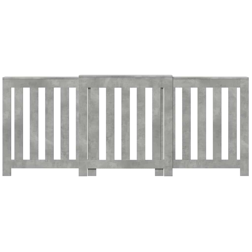 Vidaxx transformation de radiateur 205x21,5x83,5 cm bois d'ingénierie béton gris