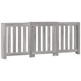 Vidaxx contour de radiateur 205x21,5x83,5 cm bois d'ingénierie chêne sonoma gris