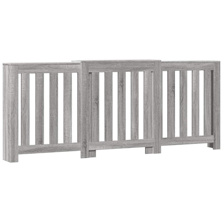Vidaxx contour de radiateur 205x21,5x83,5 cm bois d'ingénierie chêne sonoma gris