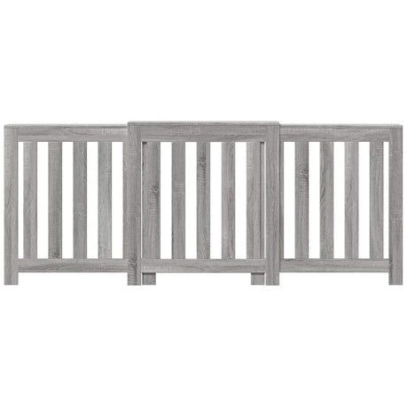 Vidaxx contour de radiateur 205x21,5x83,5 cm bois d'ingénierie chêne sonoma gris