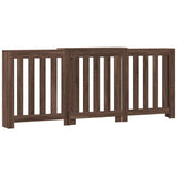 Vidaxx caisson de radiateur 205x21,5x83,5 cm bois d'ingénierie couleur chêne marron