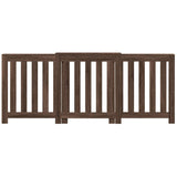Vidaxx caisson de radiateur 205x21,5x83,5 cm bois d'ingénierie couleur chêne marron