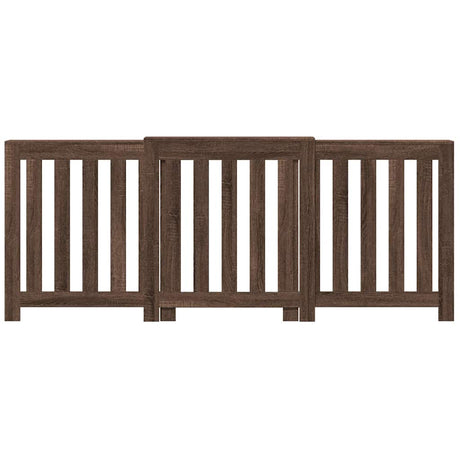 Vidaxx caisson de radiateur 205x21,5x83,5 cm bois d'ingénierie couleur chêne marron
