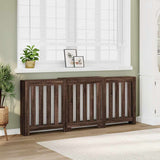 Vidaxx caisson de radiateur 205x21,5x83,5 cm bois d'ingénierie couleur chêne marron