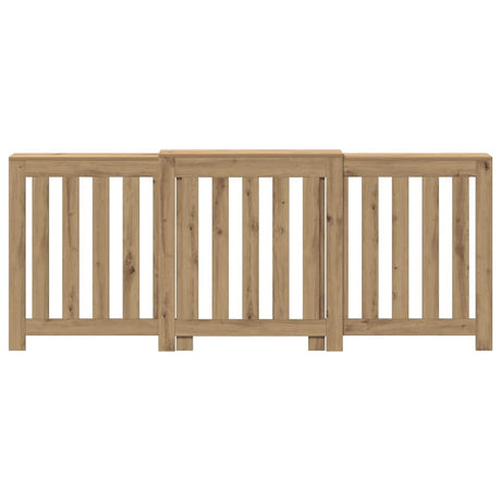Caisson de radiateur Vidaxx 205x21,5x83,5 cm bois travaillé, chêne artisanal