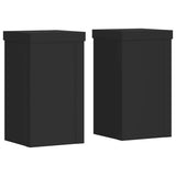 VidaXL supports pour plantes 2 pcs 10x10x18 cm bois traité noir