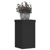 VidaXL supports pour plantes 2 pcs 10x10x18 cm bois traité noir