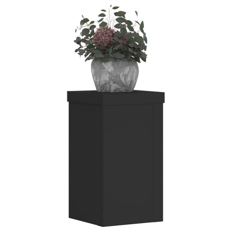 VidaXL supports pour plantes 2 pcs 10x10x18 cm bois traité noir