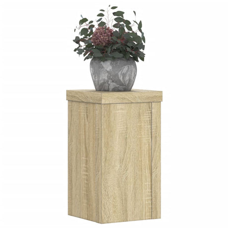 Vidaxx supports pour plantes 2 pcs 10x10x18 cm bois d'ingénierie chêne sonoma