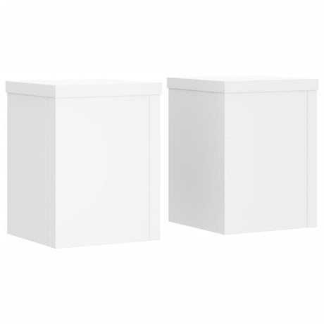 Vidaxx supports pour plantes 2 pcs 15x15x20 cm bois d'ingénierie blanc