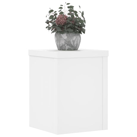 Vidaxx supports pour plantes 2 pcs 15x15x20 cm bois d'ingénierie blanc