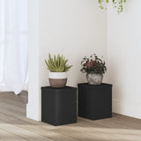 Vidaxx supports pour plantes 2 pcs 15x15x20 cm bois traité noir