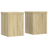 Vidaxx supports pour plantes 2 pcs 15x15x20 cm bois d'ingénierie chêne sonoma