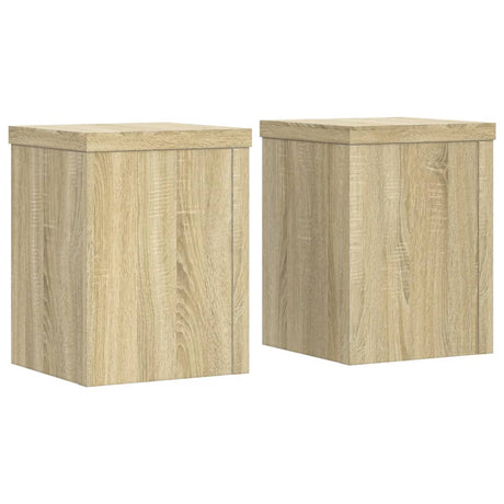 Vidaxx supports pour plantes 2 pcs 15x15x20 cm bois d'ingénierie chêne sonoma