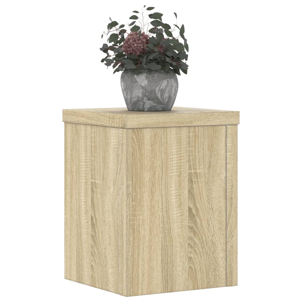 Vidaxx supports pour plantes 2 pcs 15x15x20 cm bois d'ingénierie chêne sonoma