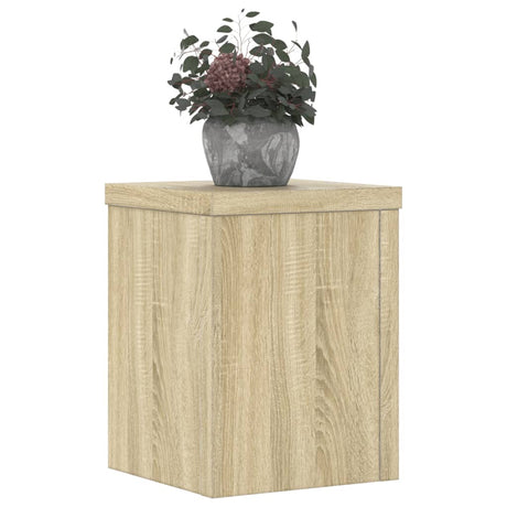 Vidaxx supports pour plantes 2 pcs 15x15x20 cm bois d'ingénierie chêne sonoma