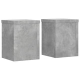 Vidaxx supports pour plantes 2 pcs 15x15x20 cm bois d'ingénierie béton gris
