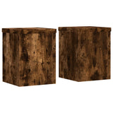 Vidaxx supports pour plantes 2 pcs 15x15x20 cm bois traité chêne fumé