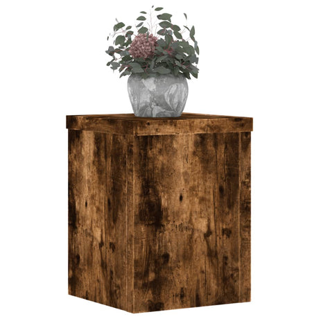 Vidaxx supports pour plantes 2 pcs 15x15x20 cm bois traité chêne fumé