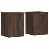 Vidaxx supports pour plantes 2 pcs 15x15x20 cm bois d'ingénierie chêne brun