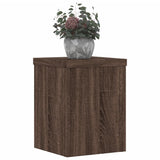 Vidaxx supports pour plantes 2 pcs 15x15x20 cm bois d'ingénierie chêne brun