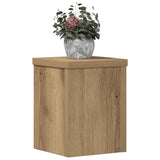 VidaXL Supports pour plantes 2 pcs 15x15x20 cm bois chêne artisanal