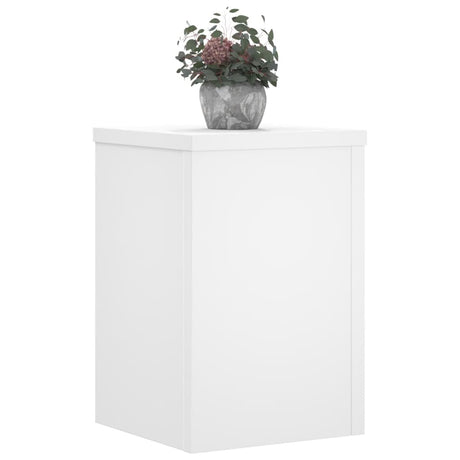 VidaXL supports pour plantes 2 pcs 20x20x30 cm bois d'ingénierie blanc