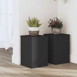 VidaXL supports pour plantes 2 pcs 20x20x30 cm bois traité noir