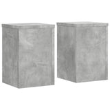 Vidaxx supports pour plantes 2 pcs 20x20x30 cm bois d'ingénierie béton gris