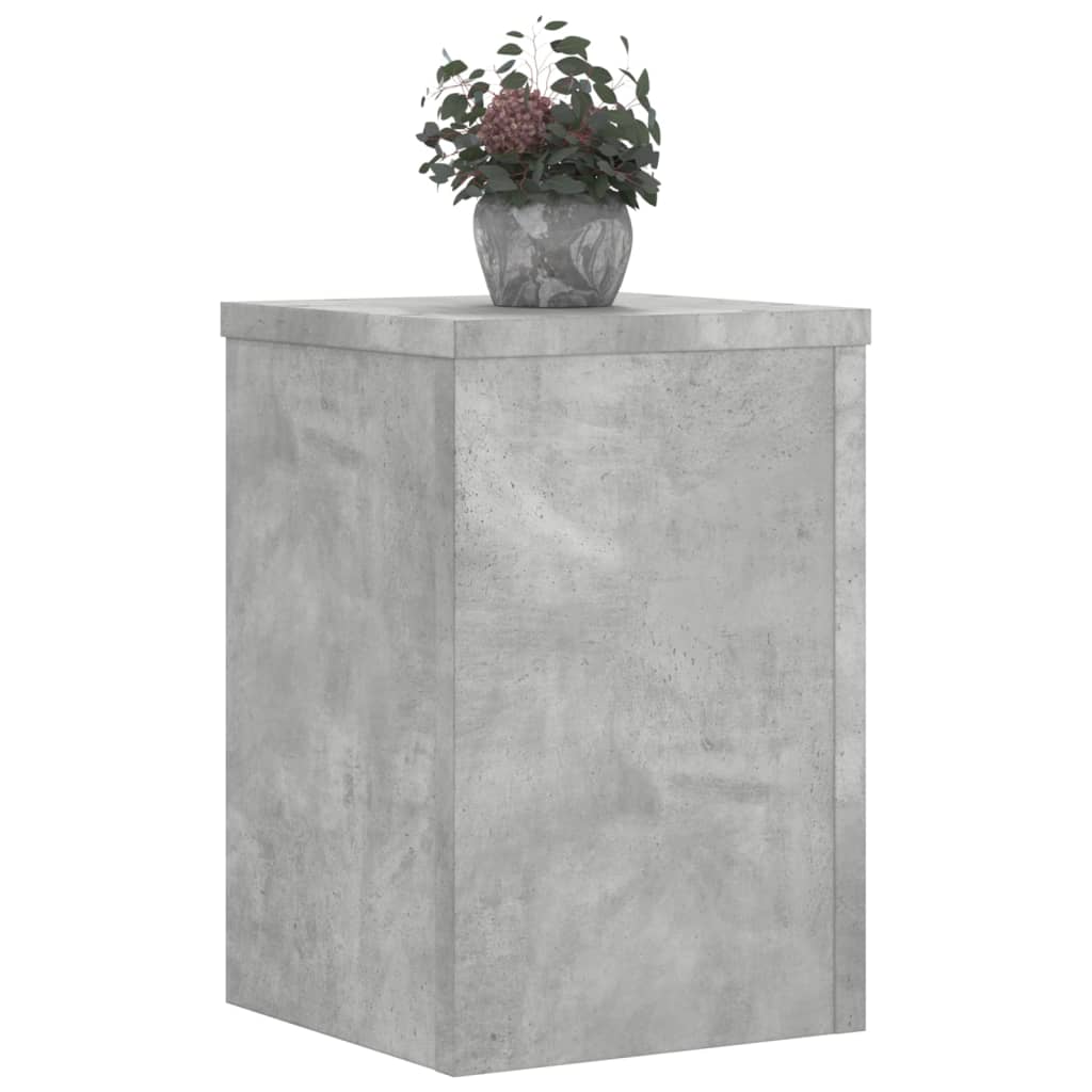 Vidaxx supports pour plantes 2 pcs 20x20x30 cm bois d'ingénierie béton gris