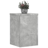 Vidaxl plantenstandaards 2 st 20x20x30 cm bewerkt hout betongrijs