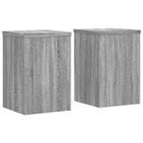 VidaXL supports pour plantes 2 pcs 20x20x30 cm bois d'ingénierie gris sonoma