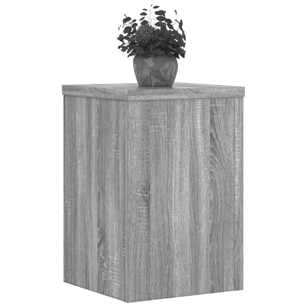VidaXL supports pour plantes 2 pcs 20x20x30 cm bois d'ingénierie gris sonoma