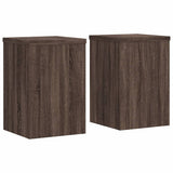Vidaxx supports pour plantes 2 pcs 20x20x30 cm bois d'ingénierie chêne brun