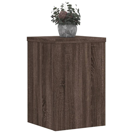 Vidaxx supports pour plantes 2 pcs 20x20x30 cm bois d'ingénierie chêne brun