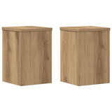 Vidaxx porte-plantes 2 pcs 20x20x30 cm bois chêne artisanal