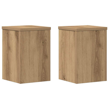 Vidaxx porte-plantes 2 pcs 20x20x30 cm bois chêne artisanal
