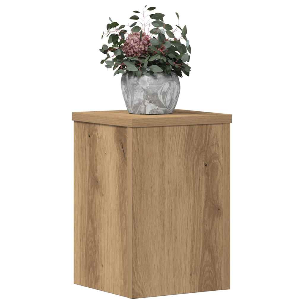 Vidaxx porte-plantes 2 pcs 20x20x30 cm bois chêne artisanal