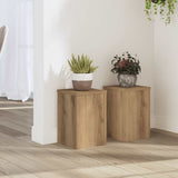 Vidaxx porte-plantes 2 pcs 20x20x30 cm bois chêne artisanal