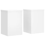 Vidaxx supports pour plantes 2 pcs 25x25x35 cm bois d'ingénierie blanc
