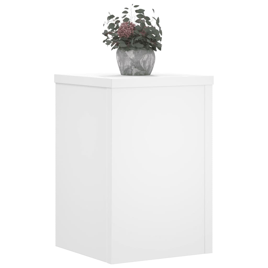 Vidaxx supports pour plantes 2 pcs 25x25x35 cm bois d'ingénierie blanc