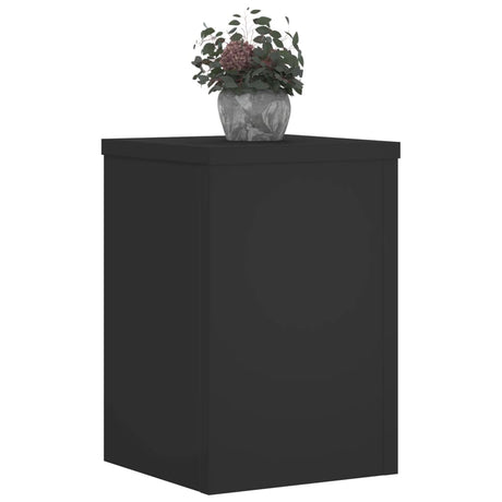 Vidaxx supports pour plantes 2 pcs 25x25x35 cm bois traité noir