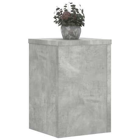 Vidaxx supports pour plantes 2 pcs 25x25x35 cm bois d'ingénierie béton gris