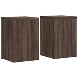 Vidaxx supports pour plantes 2 pcs 25x25x35 cm bois d'ingénierie chêne brun