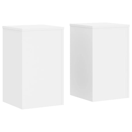 Vidaxx supports pour plantes 2 pcs 30x30x50 cm bois d'ingénierie blanc