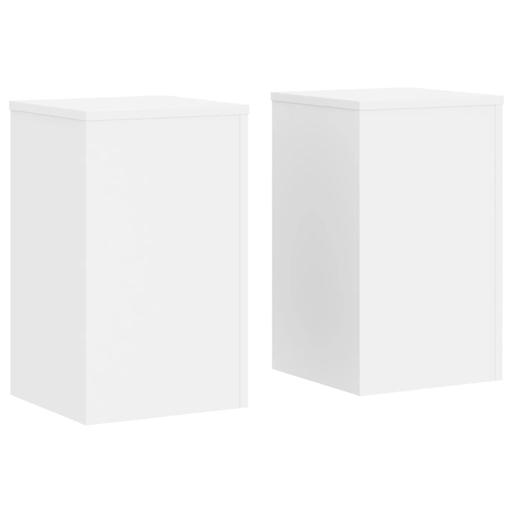 Vidaxx supports pour plantes 2 pcs 30x30x50 cm bois d'ingénierie blanc