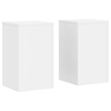 Vidaxx supports pour plantes 2 pcs 30x30x50 cm bois d'ingénierie blanc