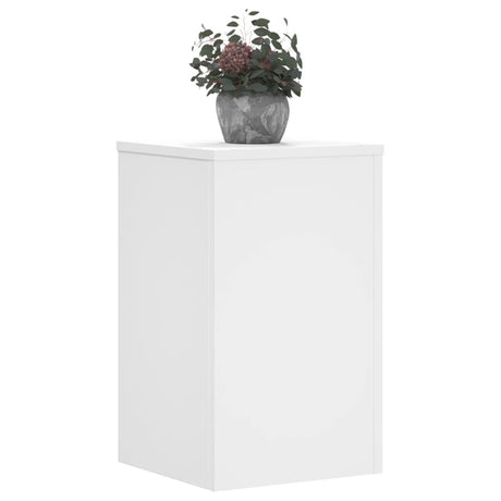 Vidaxx supports pour plantes 2 pcs 30x30x50 cm bois d'ingénierie blanc