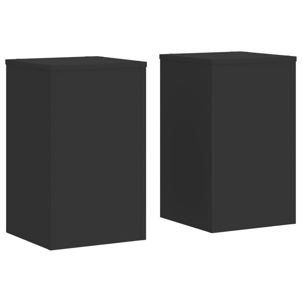 Vidaxx supports pour plantes 2 pcs 30x30x50 cm bois traité noir